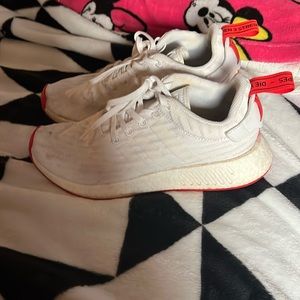 adidas NMD R2 in men’s 7.5 used no box white and red condition- good
